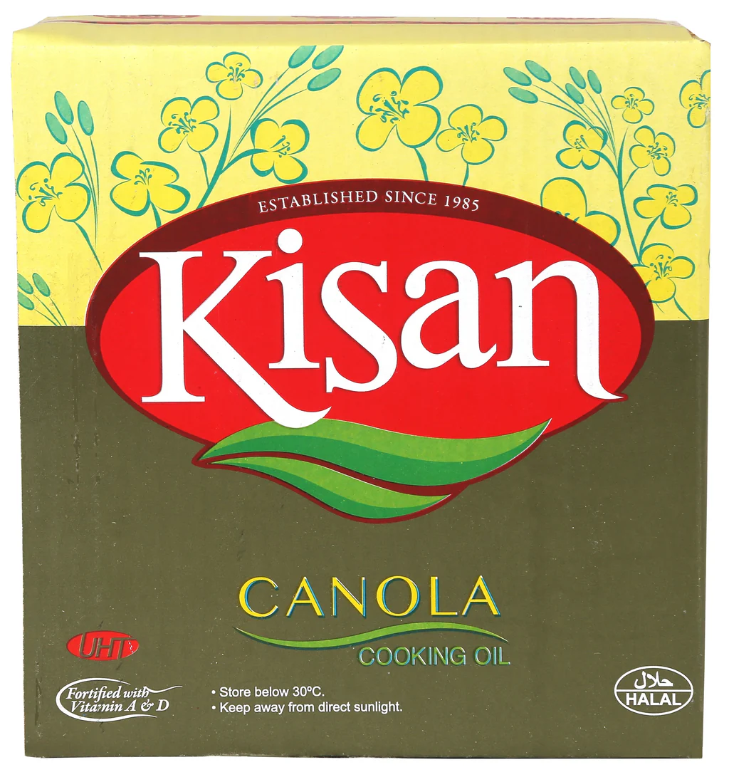 Kisan Cooking Oil 5X1 LTR CTN (Canola)